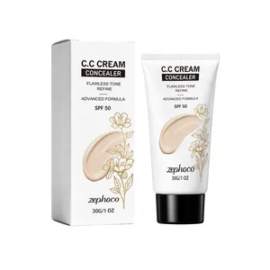 Professional Zephoco CC cream concealer with SPF 50 protection for flawless skin 30g 1oz