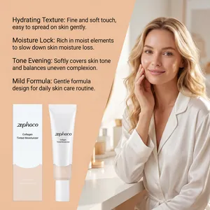 Beneficios detallados de Zephoco Crema Hidratante con Color Colágeno Ivory White
