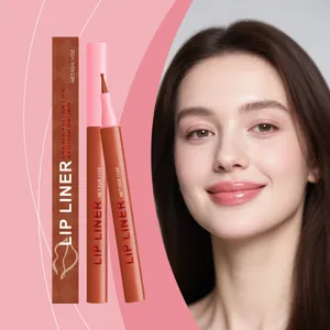 Professioneller rotbrauner Lippenkonturenstift für vollere Lippen mit Model-Effekt