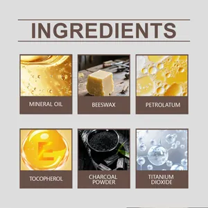 Detailed ingredient list for Zephoco eyebrow pencil featuring mineral oil and beeswax