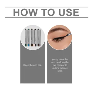 Stapsgewijze handleiding voor het gebruik van de smudge-proof eyeliner gel voor fijne contouren