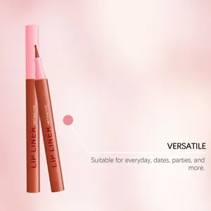Detailansicht eines rotbraunen Lippenkonturenstifts für ein vielseitiges Make-up.