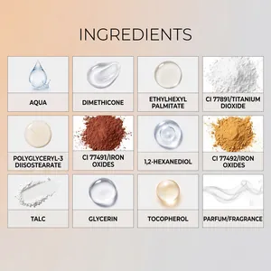 Gedetailleerde ingrediëntenlijst van tan concealer bodylotion