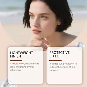 Close-up detail showing the lightweight matte finish and sun protection of zephoco cushion