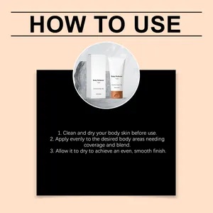 Stapsgewijze instructies voor het aanbrengen van Body Perfector Tan voor een egale huid.