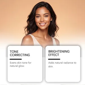 Detail van bruinende bodylotion voordelen met model voor egale, stralende huid.