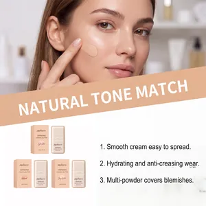 zephoco hydrating concealer detail showing smooth texture and three natural skin shades
