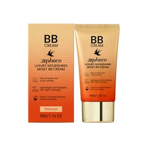 BB cream hidratante Zephoco tono natural para un acabado impecable de larga duración, 50g