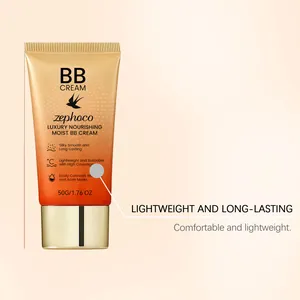 Zephoco BB cream hidratante 50g para un acabado de piel ligero y duradero sin defectos