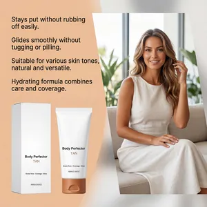 Hydraterende tan body concealer voor egale teint en natuurlijke glans.