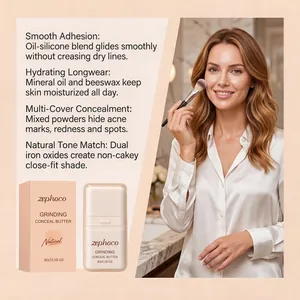 Zephoco hydrating concealer in natural shade for a smooth, flawless, and long-lasting finish.