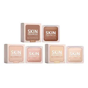 Trois teintes de poudre de finition lumineuse cuite pour le contrôle du sébum et mat
