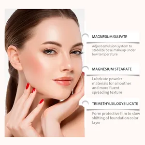 Detailed view showing key ingredients and benefits of the color changing foundation