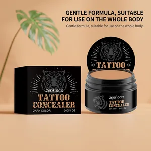 Crema correttore tatuaggi Zephoco a lunga durata, tonalità scura per il corpo