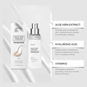 Detailansicht der EELHOE Magic Skin Changing Foundation mit LSF30 und Inhaltsstoffen.