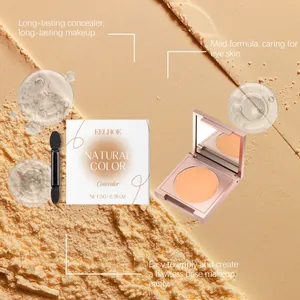 Detail of EELHOE natural color concealer with compact and packaging for flawless skin