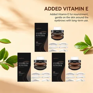 Set per sopracciglia Zephoco impermeabile con vitamina E, tre tonalità e stencil inclusi