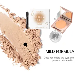 Macro detail of EELHOE natural concealer with smooth cream texture and mild formula.
