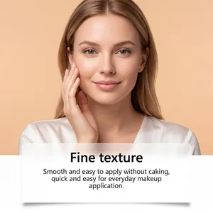 Close-up of smooth skin showing the fine texture of natural temperature-changing foundation.