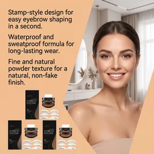Dettaglio del set timbro per sopracciglia impermeabile Zephoco per un finish naturale