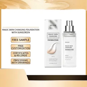 EELHOE Farbwechselnde Foundation SPF30 Wasserfest Langanhaltend Matt Flüssig Make-up Für Damen Gesichtspflege
