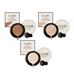 Set de base de maquillaje air cushion en tres tonos para cobertura natural