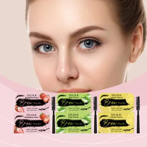 Kit de cire de fixation EELHOE aux parfums fraise, aloès et citron pour sourcils