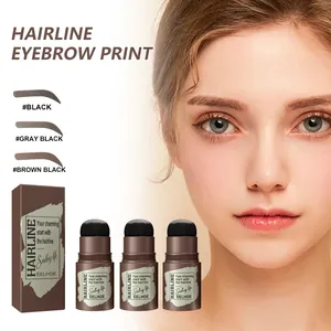 EELHOE Tampon Ombre à Sourcils et Ligne de Cheveux Imperméable Longue Tenue Remplissage Rapide Applicateur Éponge Hommes Femmes