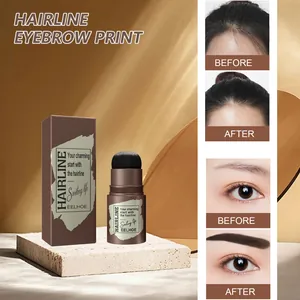 Tampon de poudre pour sourcils et cheveux EELHOE avec photos avant et après effet