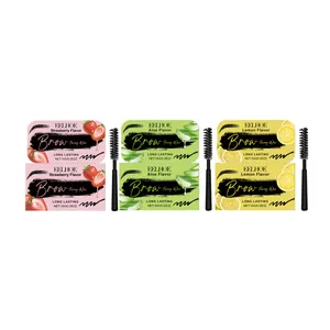 Kit de cire à sourcils EELHOE avec trois saveurs et pinceaux pour une fixation durable