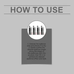 How to use guide for zephoco micro-sculpting eyebrow pencil series in multi colors