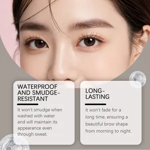 Close-up of natural wild brow pencil in deep brown, waterproof and smudge-resistant.