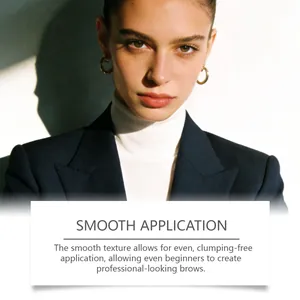 Detailansicht der glatten Augenbrauencreme für professionelles Styling