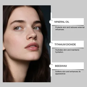 Detailed view of eyebrow pencil ingredients showing skin benefits and hydration