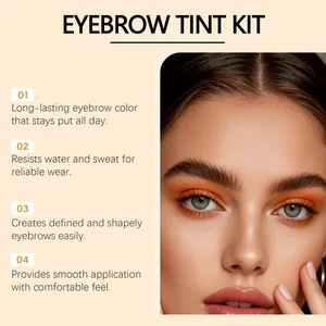 Dettagli del kit tintura sopracciglia con effetto trucco duraturo e impermeabile