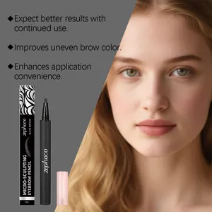 Zephoco slate brown micro-sculpting eyebrow pencil for natural hair-like strokes