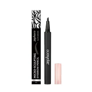 Slate Brown Micro-Sculpting Eyebrow Pencil Four-Pronged Liquid Eye Brow Pen Waterproof Long Lasting Natural Hair-like Makeup