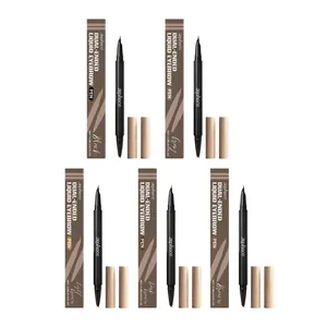 Professionelles Zephoco Augenbrauenstift-Set mit fünf natürlichen Farbtönen für Damen