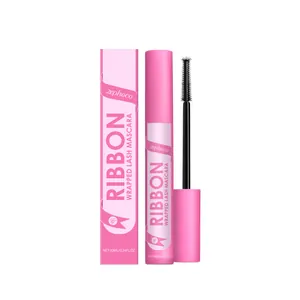 Professional ZEPHOCO Ribbon Wrapped Lash Mascara with pink packaging and spiral wand