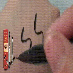Zephoco light brown double-ended waterproof eyebrow pencil swatches shown on skin