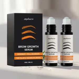 Rosemary Eyebrow Growth Serum Roll-on Design Brow Care Liquid For Fuller Thicker Brows For Sparse Patchy Brows Nourishing Formula