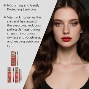 Lápiz de cejas impermeable Lumavire 4D para trazos naturales y nutritivos de vello