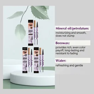 Dettaglio delle matite per sopracciglia Zephoco 2-in-1 con ingredienti naturali