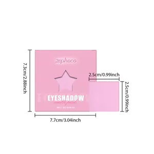Detailed size and weight specs for the Zephoco matte pink single eyeshadow palette