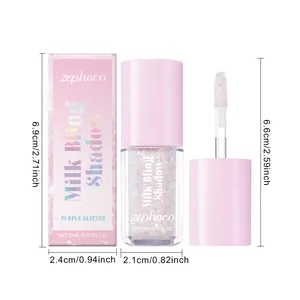 ZEPHOCO purple glitter liquid eyeshadow set including specific dimension details