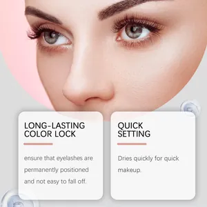 Long-lasting quick-drying eyelash glue for secure all-day positioning