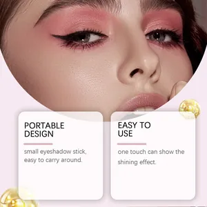 Detail showing pink shimmer eyeshadow applied on model's eyes for a radiant party look