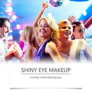 Sparkling pearl liquid eyeshadow for dazzling party makeup with glitter finish.