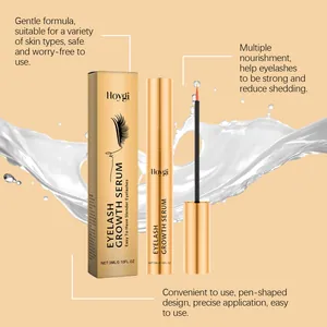 Precise brush tip of Hoygi eyelash growth serum with moisturizing liquid splash effect