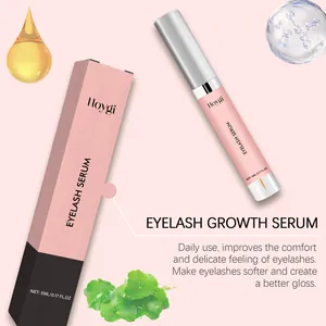Detailansicht von Hoygi Wimpernserum 5ml in rosa Tube und eleganter Verpackung